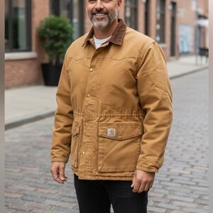 Carhartt Men's loose fit Firm Duck insulated Field Jacket